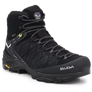 Salewa Herren Alp Trainer 2 Mid GTX Wanderstiefel Black/Black 43