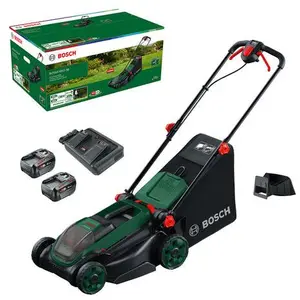 Bosch Akku-Rasenmäher ROTAK18V2-38, 2x Akku PBA 18V 4.0Ah günstig