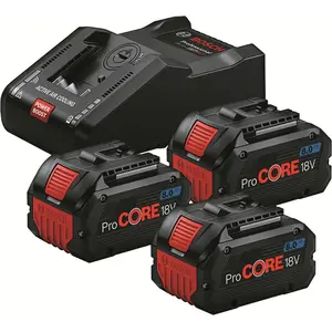 Bosch 0615A5004Y Ladegerät mit Akku 3x8Ah 18V Li-Ion günstig