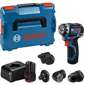 Bosch Schrauber GSR 12V-32 FC, 2x GBA 12V 2.0Ah, diverse Aufsätze, L-BOXX günstig