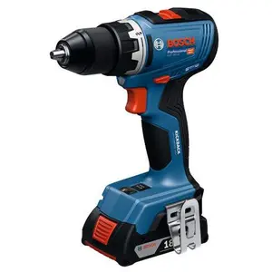 Bosch Werkzeug-Set: GSR 18V-65 + 2 x Akku + 19-tlg. Handwerkzeug-Set i...