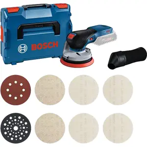 Bosch 0 615 A50 04H, Exzenterschleifer, Schwarz, Blau, 6000 RPM, 10000...