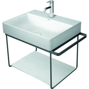 Duravit Metallkonsole DuraSquare 66,5x45cm, wandhängend, schwarz matt günstig