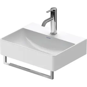 Duravit, Handtuchhalter + Handtuchhaken, Handtuchhalter DURASQUARE für Waschtisch 399mm chrom günstig