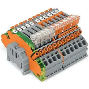 Wago Klemme-Bl. f. Strom-u. 2007-8873 Spannungswandlersch., Elektronikzubehör + Gehäuse, Mehrfarbig