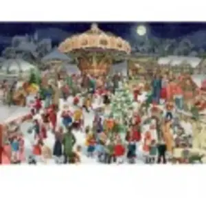 Puzzle-Adventskalender - Nostalgischer Weihnachtsmarkt