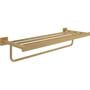V&B Handtuchablage Elements Striking 595mm, brushed gold günstig