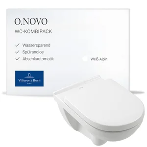 Villeroy & Boch Tiefspül-WC O.novo, wandhängendes WC- Set mit WC-Sitz,... günstig
