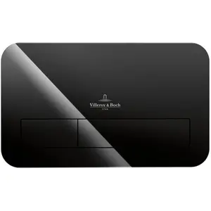 Villeroy & Boch, Betätigungsplatte, V&B Betätigungsplatte ViConnect M200 269x161x13mm Glass, Glossy Black günstig