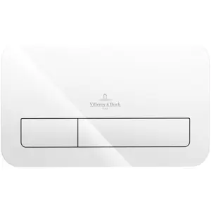 Villeroy & Boch, Betätigungsplatte, V&B Betätigungsplatte ViConnect M200 269x161x13mm Glass, Glossy White günstig