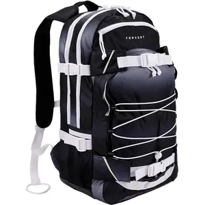 Forvert Rucksack Uni Laptop Louis Pathway schwarz/weiß Standard
