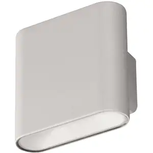 LED-Akkuwandlampe Magnetic, silber, up & down, Breite 10 cm