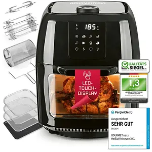 GOURMETmaxx Digitale XXL Heißluftfritteuse 9 Liter Fettfreies Frittier...