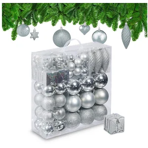 relaxdays Weihnachtsbaumkugel Weihnachtskugeln im 110er Set (110 St), ...