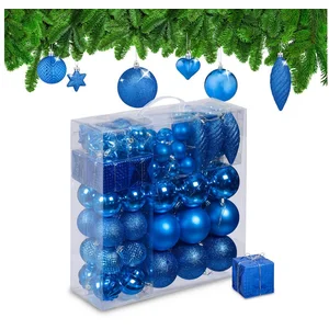 relaxdays Weihnachtsbaumkugel Weihnachtskugeln im 110er Set (110 St), ...