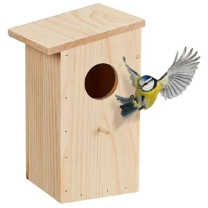 relaxdays Vogelhaus Aufklappbarer Nistkasten günstig