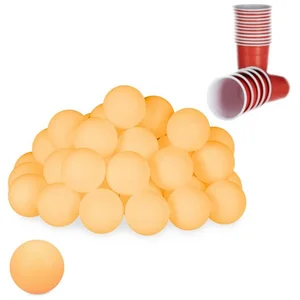 relaxdays Tischtennisball Beer Pong Bälle orange (48-St) günstig