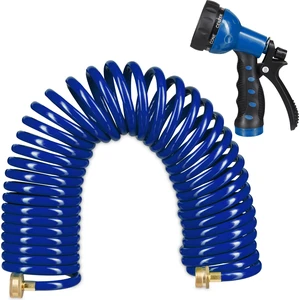 Relaxdays Spiralschlauch Wasser, bis 10 m ausziehbar, flexibler Garten...