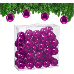 Relaxdays, Christbaumschmuck, Weihnachtskugeln im 50er Set (50x)