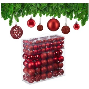 relaxdays Weihnachtsbaumkugel Weihnachtskugeln im 150er Set (150 St), ...