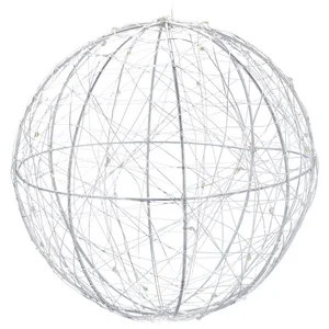 relaxdays LED Dekolicht LED Dekokugel 20 cm, Automatische Abschaltung ...
