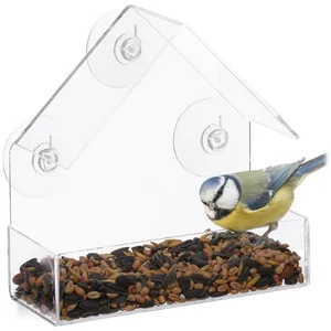 relaxdays Vogelhaus Fenster-Vogelfutterhaus günstig