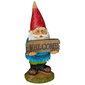 relaxdays Gartenzwerg "Welcome", (1 St) günstig