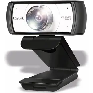 LogiLink Konferenz HD-USB-Webcam, 120°, Dual-Mikrofon, manueller Fokus...