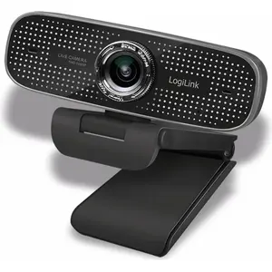 LogiLink Konferenz HD-USB-Webcam, 100°, Dual-Mikrofon, manueller Fokus...