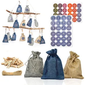Dunedesign DIY Adventskalender zum Befüllen - 24 Geschenk Säckchen - K... günstig
