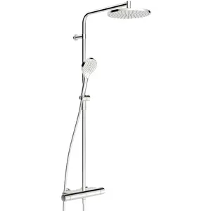 Hansa, Duschsystem, VIVA Regenbrause-Duscharmatur, Thermo Cool, MagShelf, mit Thermostat, Höhe 1190mm, 65159201 günstig