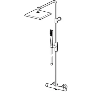 Hansa, Duschsystem, AURELIA Mitigeur de douche à effet pluie, 1 jet, 4719911380, 4719911380 günstig