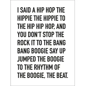 Close Up Poster I Said A Hip Hop Kunstdruck The Sugarhill Gang 30 x 40 cm günstig
