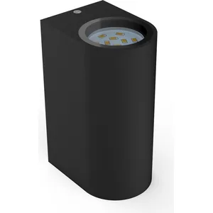 Außenwandleuchte - 9,4W, 800lm, IP44, LED, warmweiß, schwarz