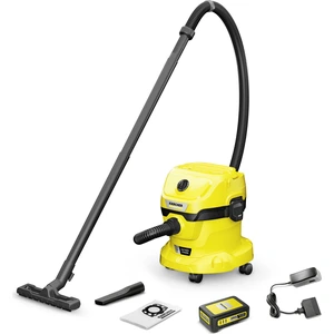 Kärcher Akku-Nass-/Trockensauger WD 2-18 Battery Set, 270W, 12l, Vlies...