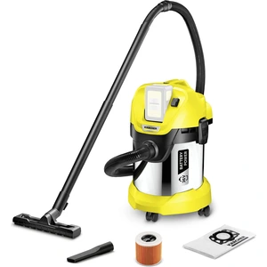 Kärcher Akku-Nass-/Trockensauger WD 3 Battery Premium, 36 V, 17 l, ohn...