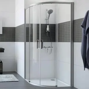 Duschkabine Hüppe Classics 2 EasyEntry, viereckig, 90 x 90 cm, Rahmenfarbe: silber, Glasausführung: klares Glas, Artikelnummer: HUPPE C25507.069.322 günstig