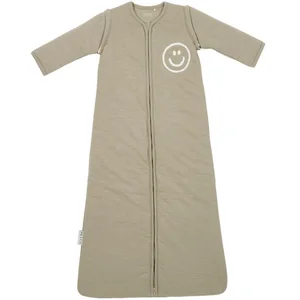 Meyco Baby Babyschlafsack Slub Smile Taupe/Offwhite (1 tlg), 70cm günstig