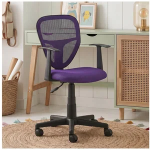IDIMEX Schreibtischstuhl STUDIO, für Kinder, ergonomisch geformt, höhenverstellbar mit Armlehnen Lila günstig