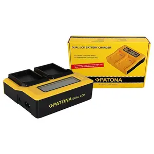 Patona Nikon EN-EL15 Dual LCD (Kamera Akku Ladegerät), Kamera Stromversorgung, Schwarz günstig
