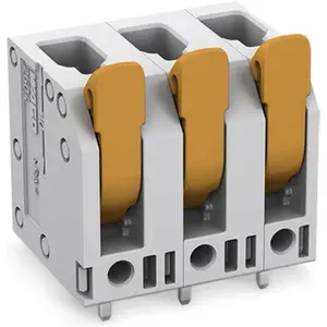Wago Leiterplattenklemme mit Hebel, Elektronikkabel + Stecker, Grau günstig