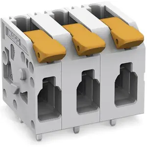 Wago Leiterplattenklemme mit Hebel, Elektronikzubehör + Gehäuse, Grau günstig