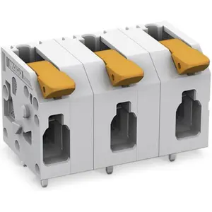 Wago Leiterplattenklemme mit Hebel, Elektronikkabel + Stecker, Grau günstig