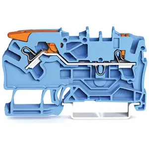Wago Durchgangsklemme 5.20 mm Push-, Elektronikzubehör + Gehäuse, Blau