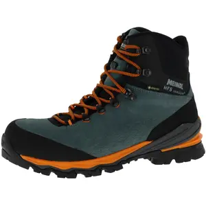 Meindl Vakuum Men 4.2 GTX wasserdichte und komfortable Bergschuhe für Herren mit MFS System und Goretex Membrane Pinie/Orange EU 46,5