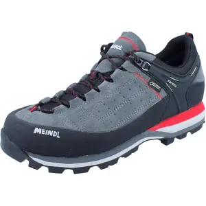 MEINDL Literock GTX Herren Wanderschuhe granit/rot Velourleder/Mesh - Größe: UK 11,5