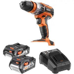 AEG BSB 18C2X-402C, Handbohrmaschine, Schwarz, Orange, 1,3 cm, 1800 RP...