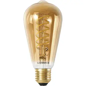 LEDVANCE Smart+ WiFi Filament Edison Tunable White 2200K in Edison-Form-Form, LED-Lampe, Bleifreies Glas, Gold, 8 W, (ex 50 W), 600 lm, Lichtfarbe variabel, Wifi, Dimmbar günstig
