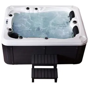 HOME DELUXE - Outdoor Whirlpool BEACH plus Treppe und Thermoabdeckung