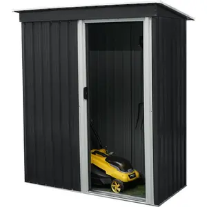 HOME DELUXE - Geräteschuppen BOHIO - Größe: XS - Maße 89 cm x 163 cm x 182 cm, Raumfläche 1,2 m² I Gerätehaus Gartenschuppen Gartenschrank günstig